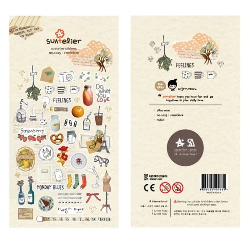Home Furnishing  Cartoon Decorative Stationery Stickers Scrapbooking DIY Diary Album Stick Label