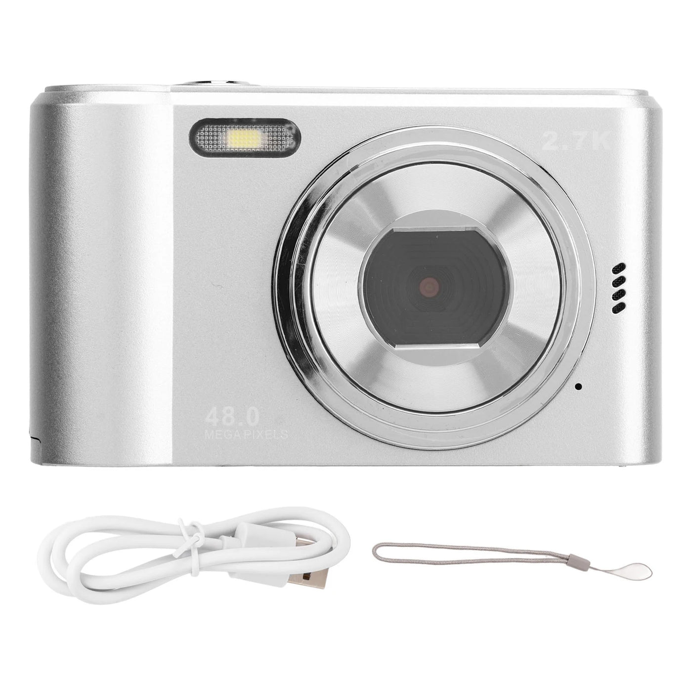 Digital Camera 2.4in Digital Camera 48MP 1080P 8X Zoom Selfie Anti Shaking Camera for Teens Students Boys Girls Seniors