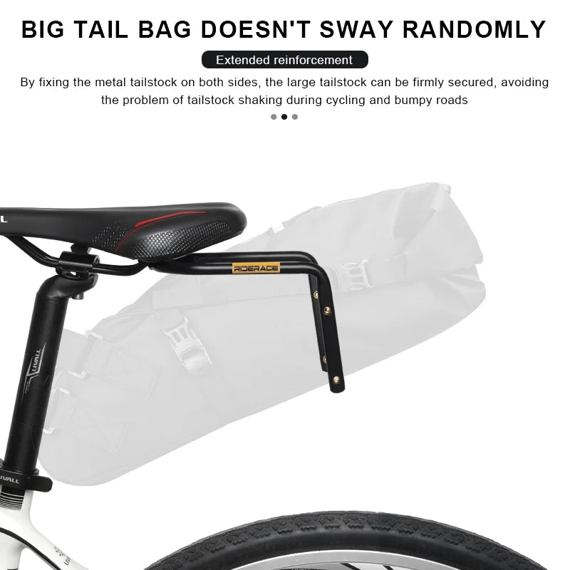 Bicycle Saddle Stabilizer Bracket Rear Seat Aluminum Alloy Holder MTB Road Bike Luggage Rack Rear Seat Mount Cycling Accessories