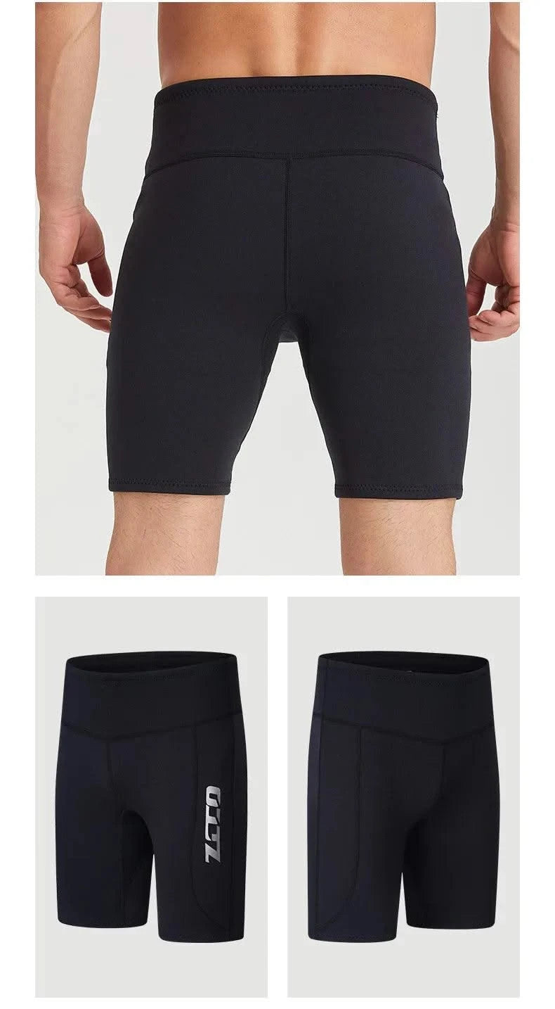Men 2mm Neoprene Wetsuits Shorts Thicker Trunks Diving Snorkeling Surfing Pants Swimming Trunks Winter Swimming Protection Pants