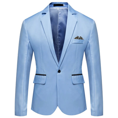 2025 Men's Formal Office Blazer Jacket Suits Solid Fashion Wedding Dress Suit Jacket Coat Male Oversized Casual Blazer Hombre - Elanique