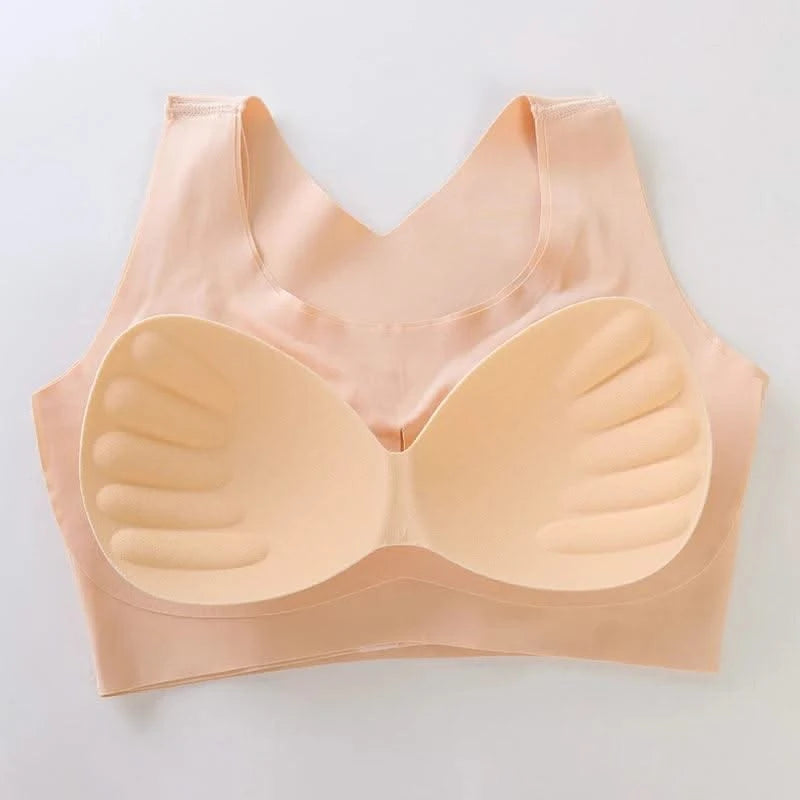 Women Push Up Bra Posture Corrector Bralette Front Closure Cross Back Tops