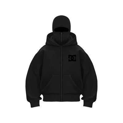 "2025 Men's Designer Clothing: Double-zipper hoodie, autumn and winter masked hip-hop Sweatshirt, Fitness and casual Hoodie.