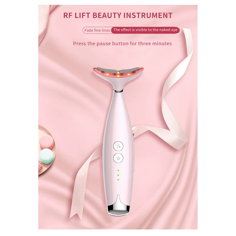 B89B-RF Neck Face Beauty Device EMS Lifting Neck Wrinkles Remover LED Photon Therapy Skin Tighten Anti Wrinkle Skin Device