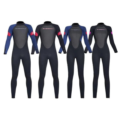 New 3mm Neoprene Wetsuit  One-Piece Suits Keep Long Sleeved Warm Surf Scuba Diving Suit Sunscreen  Beach Snorkeling Swimsuit