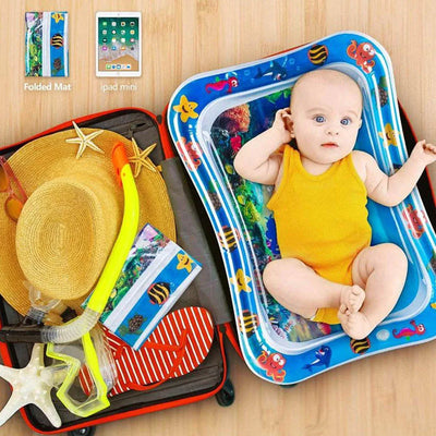 Inflatable Tummy Time Baby Play Mat Infants Water Cushion Early Education Interactive Baby Toys For Toddlers Sensory Development