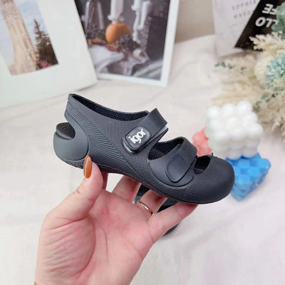 Kid Toddler Flat Breathable Fishermen Roman Shoes Children's Colorful Beach Comfortable Jelly Sandals Boy Girls Sandals SO098