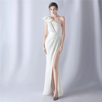 Women's Elegant Dresses for Prom Party Dress Evening Formal Gala Woman Luxury Special Events Occasion Chic Simple Satin 2024