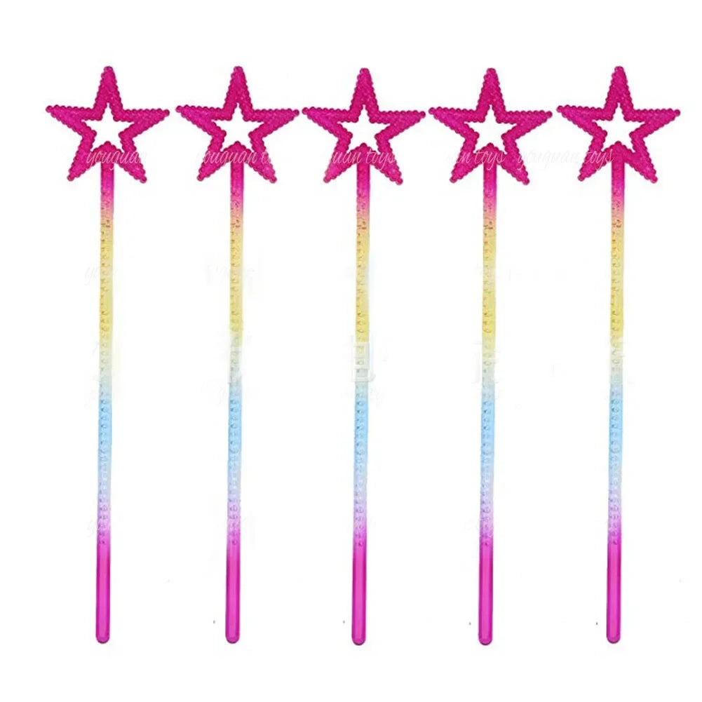 Sticks Fairy Wands Plastic Bar  Toy Prop Star Magic Wand For Girl Kid's Gift Party Supply  Easter  Halloween Costume Cosplay