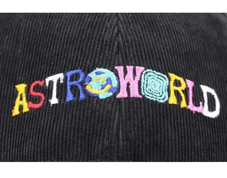 100% Cotton ASTROWORLD Baseball Caps Travis Scotts Unisex Astroworld Dad Hat Cap High Quality Embroidery Man Women Summer Hats