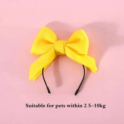 Cat Accessories Party Cat Headdress Wear Puppy Hairband Dog Dress Up Hat Pet Hair Accessories Bow Tie Dog Bowknot Pet Hair Hoop