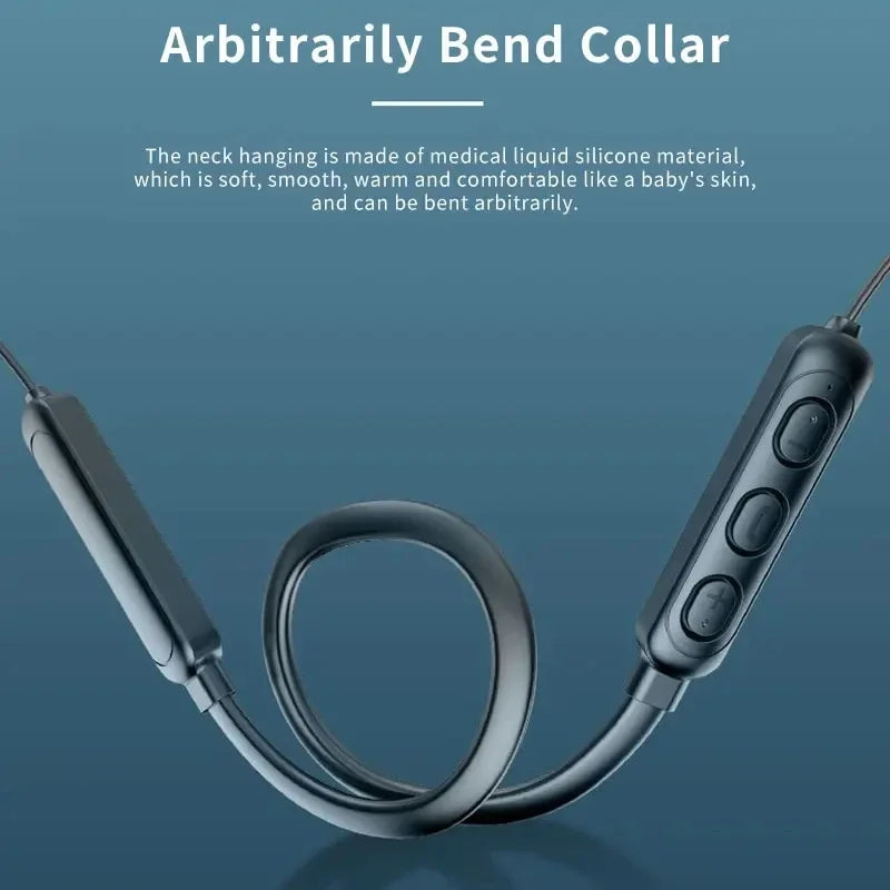 Neck Hanging Wireless Bluetooth Headset Stereo Noise Reduction Sports Headphones With Microphone Universal Compatibility Device