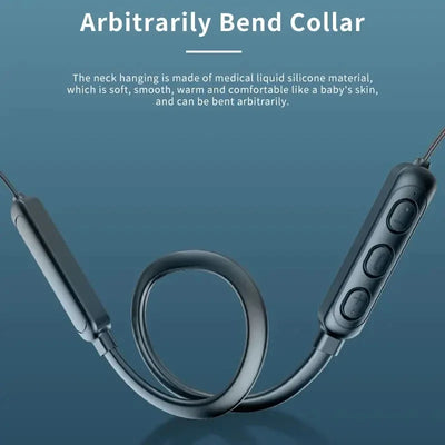 Neck Hanging Wireless Bluetooth Headset Stereo Noise Reduction Sports Headphones With Microphone Universal Compatibility Device
