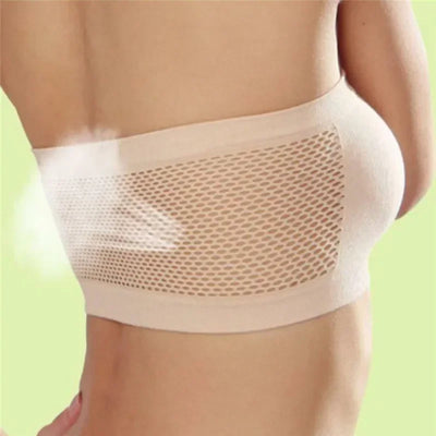 Women Breathable Mesh Tube Bra Seamless High Elastic Wrapped Sexy Invisible Strapless Chest Wraps Tube Tops Pregnant Mothers Bra