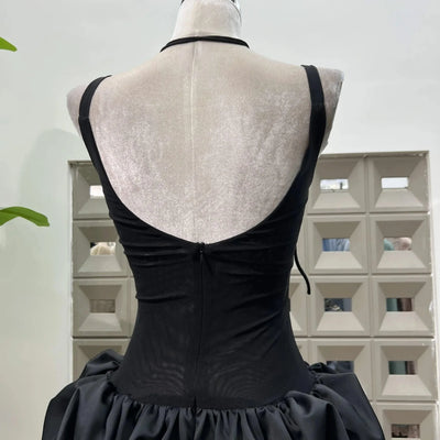 Women's Summer Dress Red Strapless High Waist Party Outfits Sexy Backless Evening Dresses Luxury Short Dress fashion prom gowns