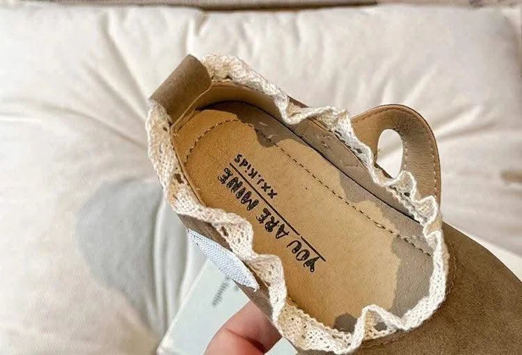 Children Soft Hook Loop Non Slip Flat Shoes |Spring Autumn Kids | Ruffles Toddler Girls Princess Shoes