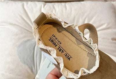 Children Soft Hook Loop Non Slip Flat Shoes |Spring Autumn Kids | Ruffles Toddler Girls Princess Shoes