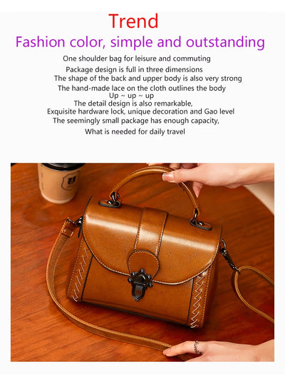 Women's Handbag Genuine Leather Hand Purses Luxury Fashion Female Shoulder The Tote Bag Designer With Top Handle Crossbody Bags