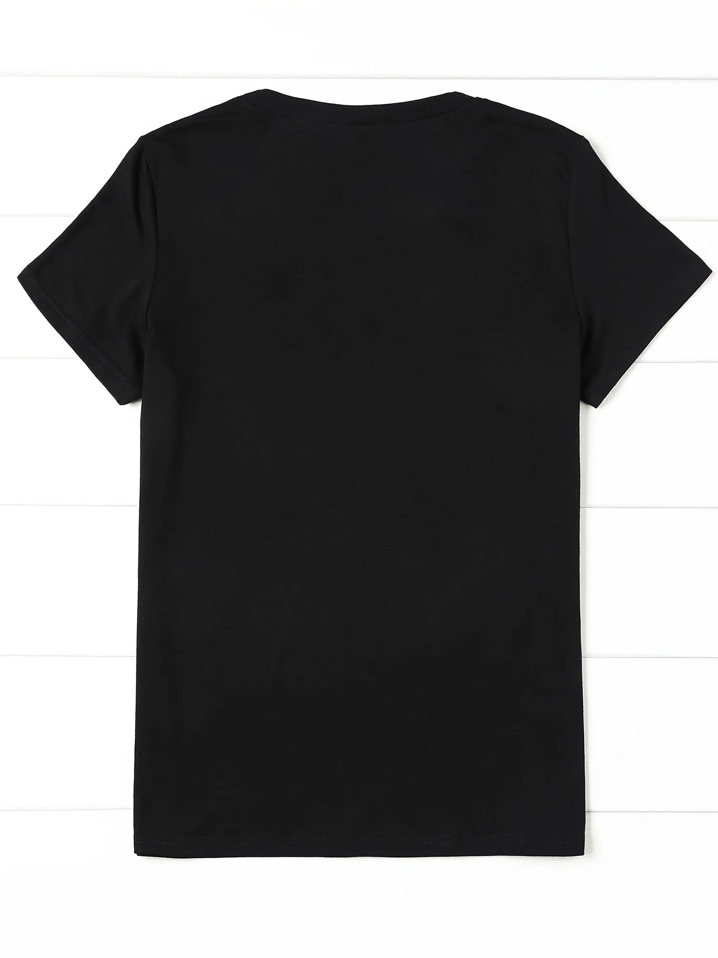 Women's Casual Crew Neck T-Shirt - Colorful Sugar Skull & "Don't Be Salty" Slogan Graphic Regular Length Machine Washable