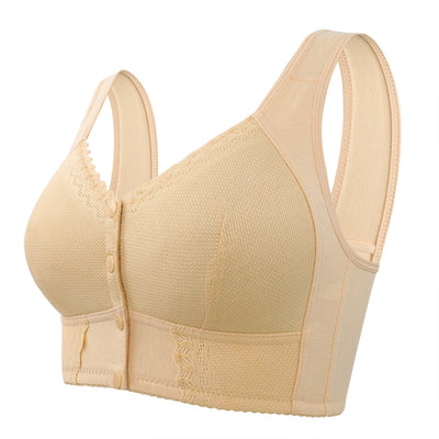 2024 New Breathable Bra Lingerie for Women Push Up Bra Front Button Seamless Lifting Tank Top Lingerie Vest Underwear Female Bra