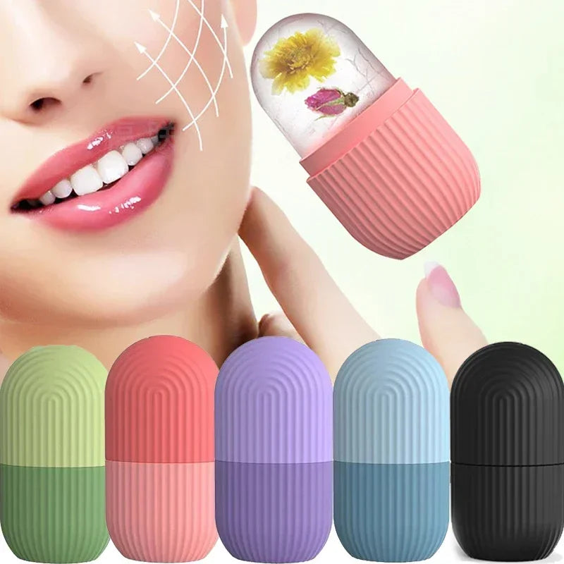 Ice Facial Roller Cube Beauty Lifting Ice Ball Face Massager Contouring Eye Roller Facial Treatment Reduce Acne Skin Care Tool