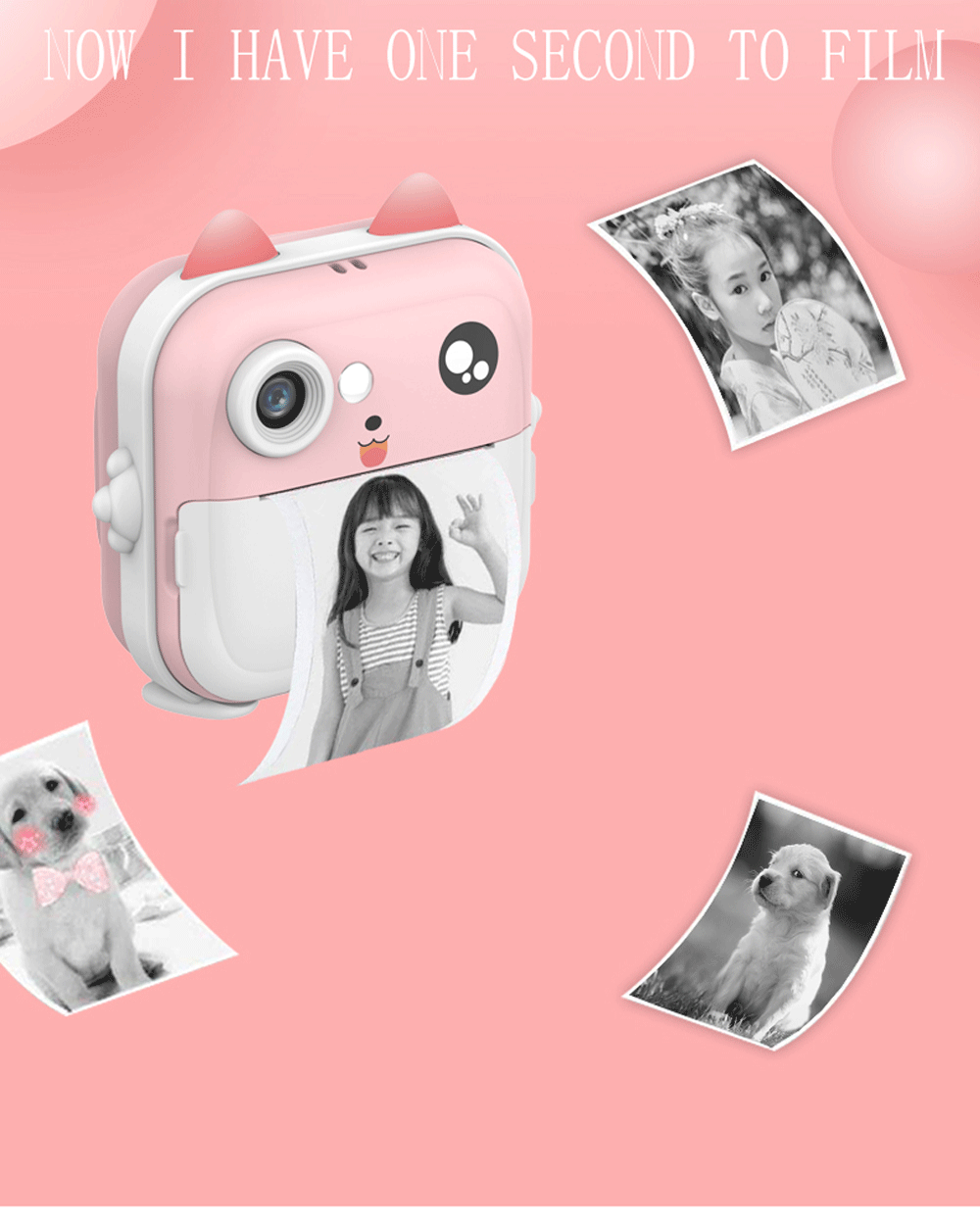 Digital Children Camera For Photography Instant Print Photo Kids Camera Mini Thermal Printer Video Educational Toys Gift