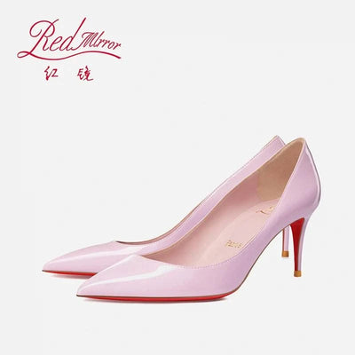 Pink, Pointed Toe High heeled shoes for women | light lipstick base sexy temperament, not tiring, single foot shoes