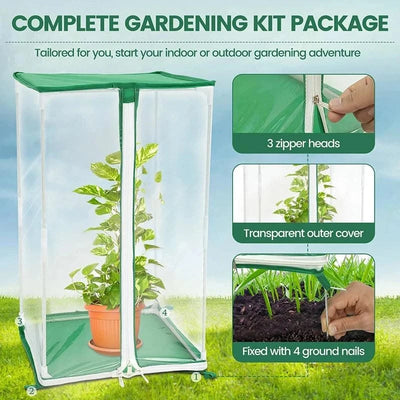 Garden Greenhouse Mini Portable Clear Plants Keep Warm Sunroom Flowers Protection For Garden Indoor Outdoor