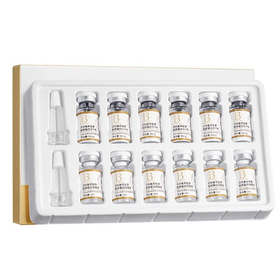 Facial Microneedling Serum Yeast Freeze-Dried Power Skin Care Set Shrink Pores Moisturizing Brighten Anti Aging Peptides Essence