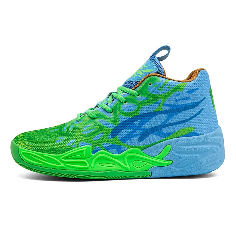 Basketball Shoes for Men Soft Lightweight Training Field Anti Slip Shock-Absorbing Breathable Cofmortable High-top Sneaker Man