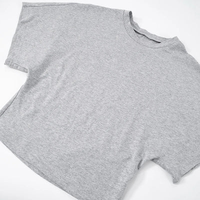 Women's cotton t-shirt summer 2025 baggy crop top French style elegant blouses Sense of design Short sleeve tee casual y25tp031