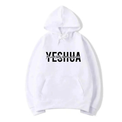 Yeshua women's Christian hooded sweatshirt printed with biblical scriptures, religious hooded sweatshirt, gift of faith, Jesus'