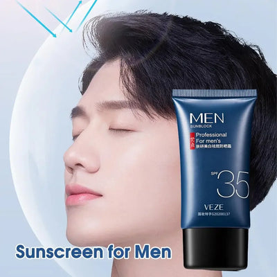 SPF 35 Sunscreen Cream For Men Non-Greasy Moisturizing Sunscreen For Face Protection Body Sunscreen Lotion Whitening Skin Care