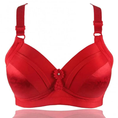Women's Bra Top Sexy Wireless Floral Print Underwear