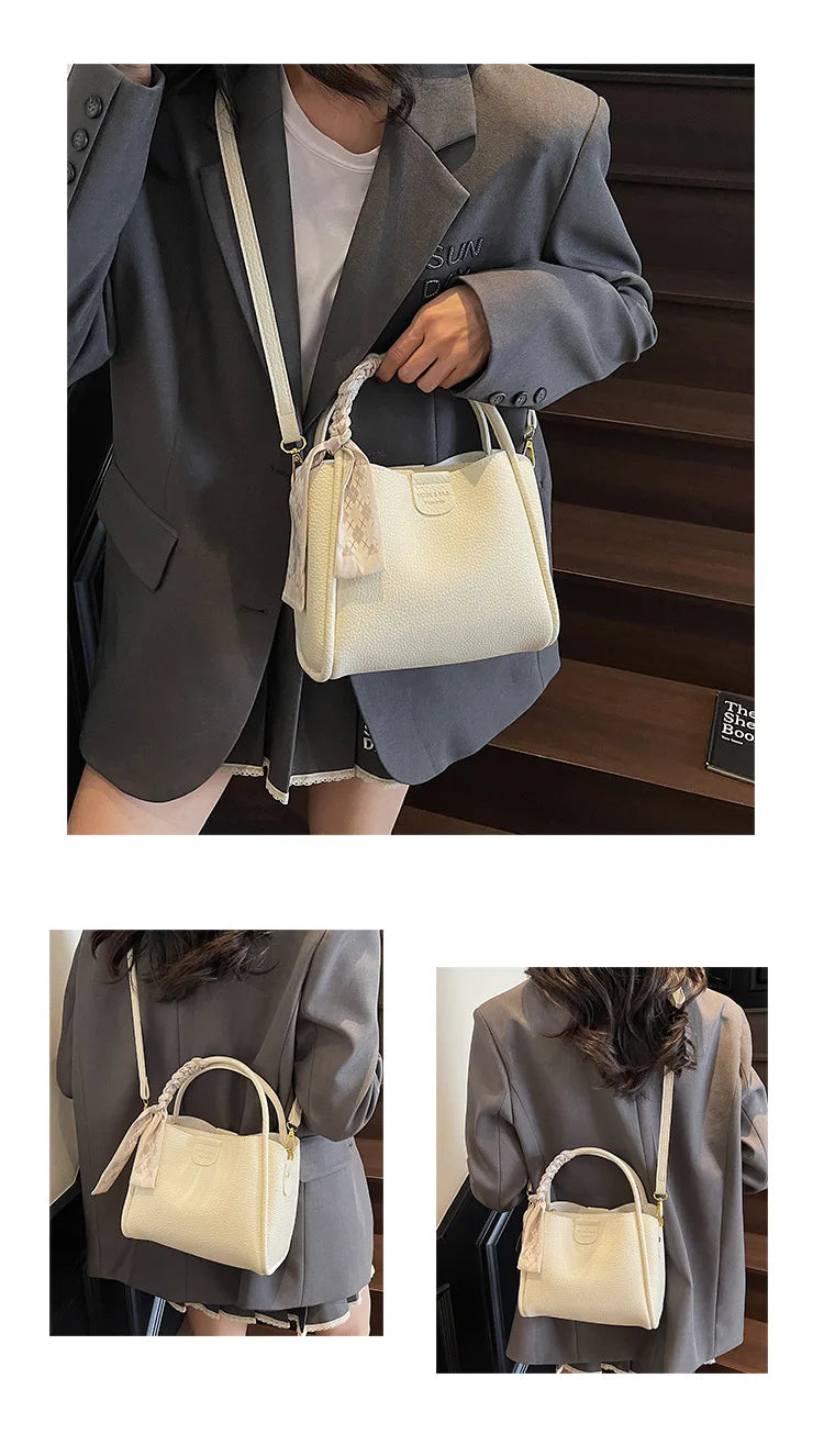 2025 New Women's Handbag Trendy Bucket Bag Luxury Stylish Shoulder Bag Crossbody Purse Versatile Casual Tote Designer Ladies