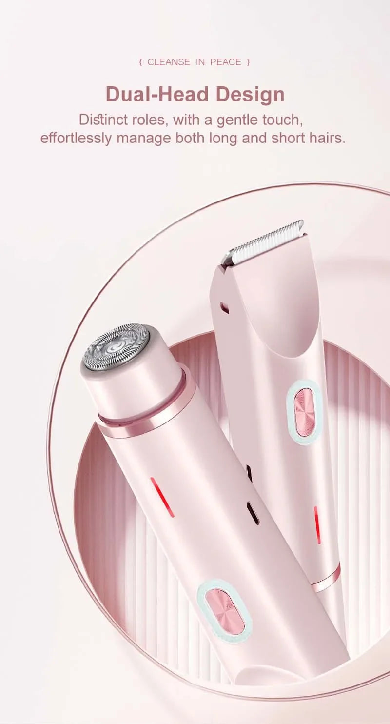 Portable Rechargeable Eepilators For Women - Electric Shaver Doubles As Hair Trimmer For Leg Face Arm