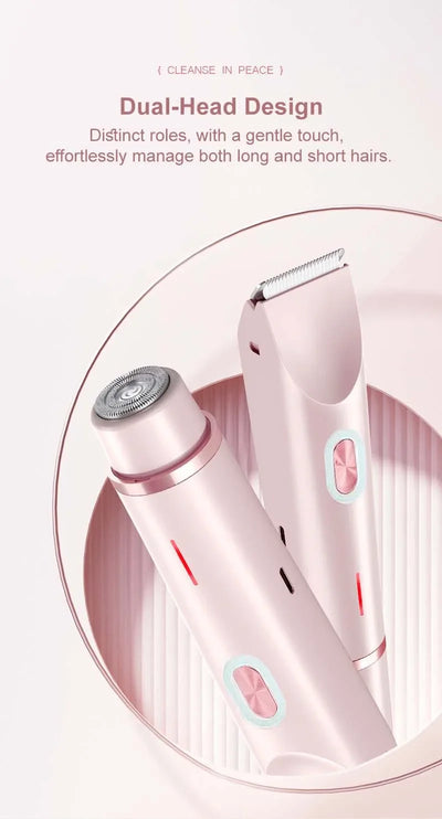 Portable Rechargeable Eepilators For Women - Electric Shaver Doubles As Hair Trimmer For Leg Face Arm