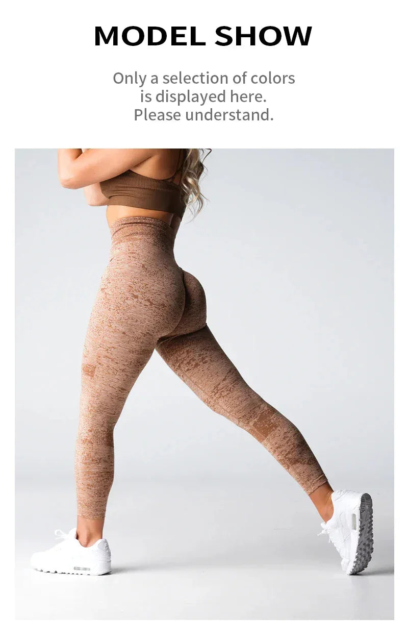 Women Yoga Leggings Hips Lifting Gym  Seamless Sport Pants High Waist Fitness Leggings Bubble Butt Workout Digital Seamless