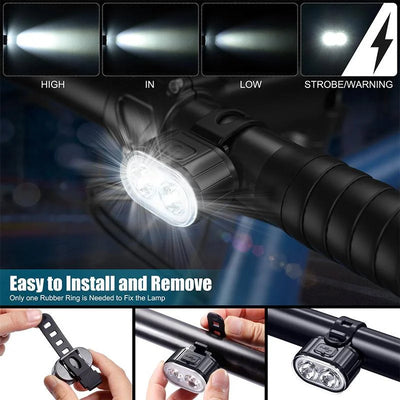 Bicycle TailLamp Headlight Waterproof Bike LED Warning Light Mountain Bike Luminous lamp Night Riding Equipment Bike Lights