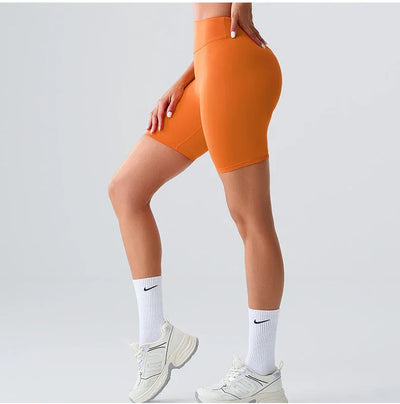 Women Sports Biker Shorts Women High Waist Yoga Shorts Cycling Shorts Push Up Fitness Leggings Tummy Control Yoga Slim Shorts