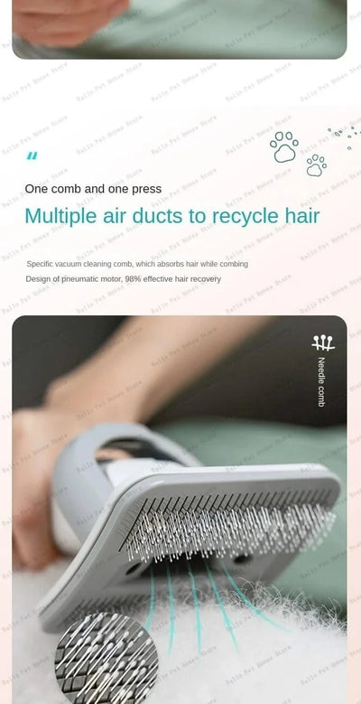 Pet Hair Trimmer  Pet Grooming Instrument Comb, Shave and All-in-one Multifunctional Cleaning Machine Dog and Cat Comb