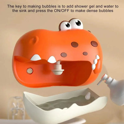 Baby Bath Toys for Kids Music Dinosaur Bubble Machine Bath Toys Bathtub Soap Automatic Bubble Maker Toys Baby Bathroom Toy Gift