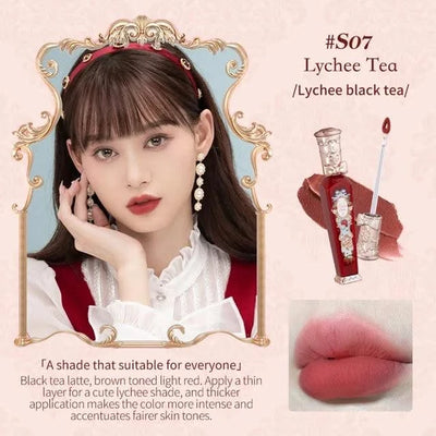 Beauty Glazed  Mirror Flower Lip Gloss  Lipstick Strawberry Rococo Collection Little Angel Lip Cream Lipstick 3.5g