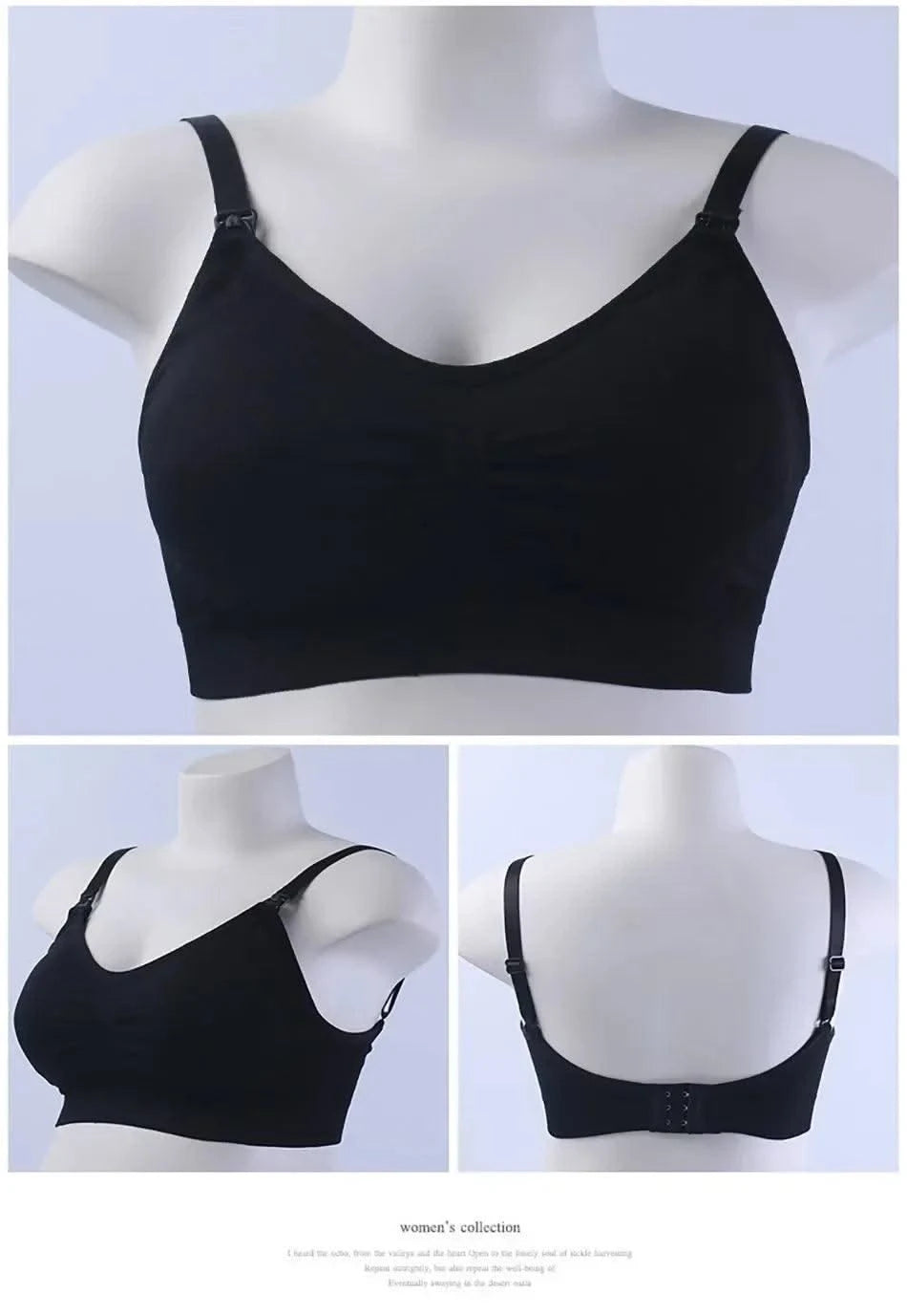 Maternity Nursing Bras Detachable Breathable Breastfeeding Pregnant Women Seamless Underwear Breast Feeding Plus Size Bralette