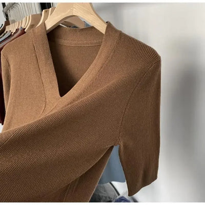 2025 Summer New T-shirts for Women Elegant Fashion Short Sleeve T-shirt Female Trend Tops Ladies Tees Basic Tops Clothing