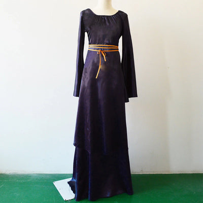 Women Dresses Vintage Medieval Cosplay Costume Ghost Witch Vampire Gothic Dress Halloween Christmas Masquerade Party Dress