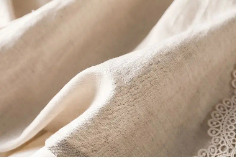 Vintage Chic Embroidery Linen Cotton Long Skirts Women Summer Elastic High Waist Pleated Maxi Skirt Female Elegant A-Line Skirt