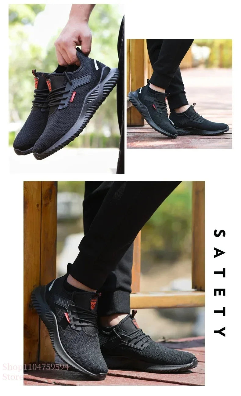 Steel safety shoes designed for men provide durable and stylish protection. Work boots combine functionality with comfort