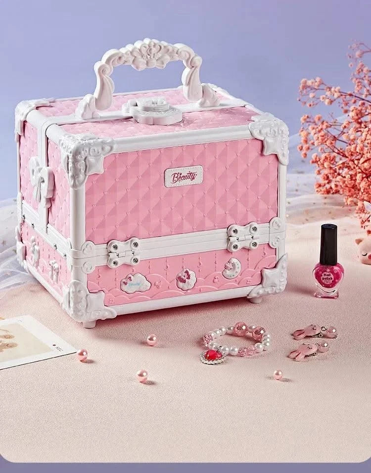 Kids Makeup Kit Little Girls 49 Pcs Washable Makeup Kit Real Girl Princess