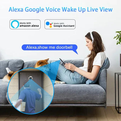 4.3 Inch Video Doorbell Digital Access Control 120 Degree Wide Angle 1080P Auto Sensor Door Eye Camera WIFI Electronic Door Bell